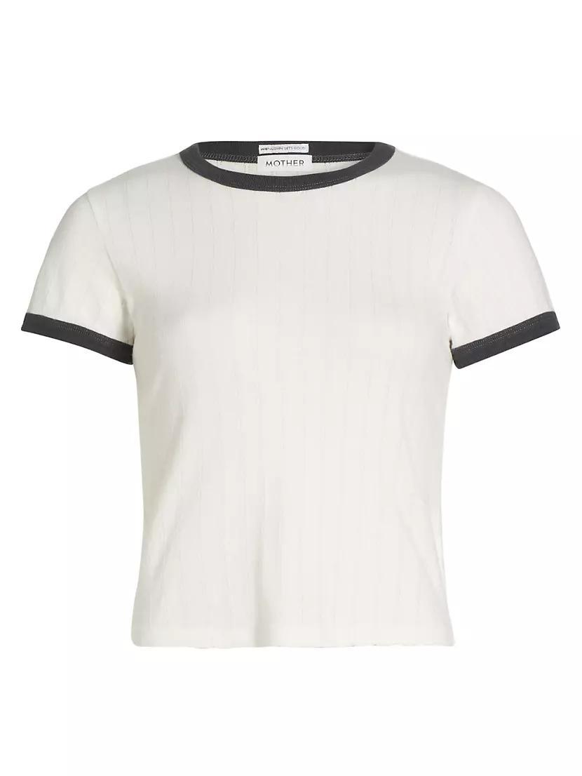 The Itty Bitty Ringer Cotton Crop T-Shirt Product Image