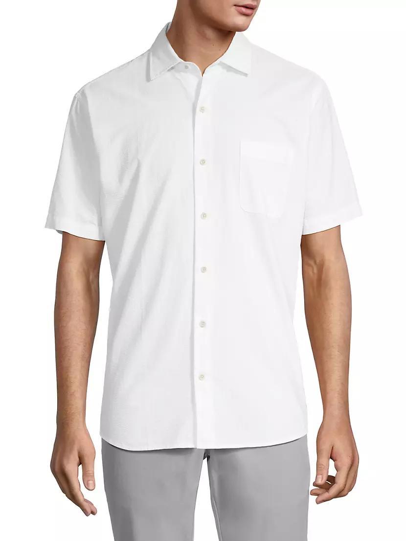 Crown Seaward Seersucker Cotton Sport Shirt Product Image