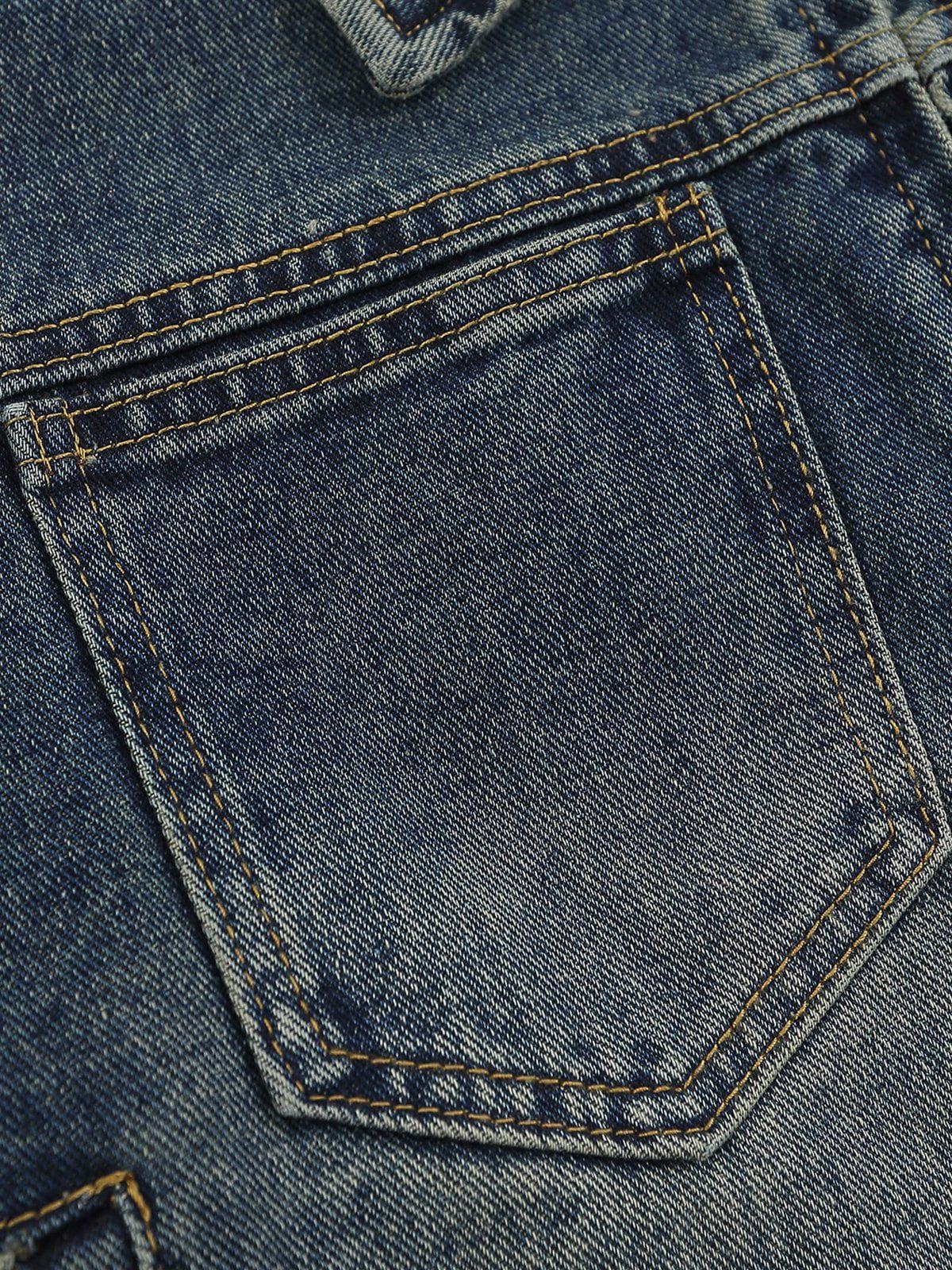 Aelfric Eden Washed Cropped Denim Jacket Product Image