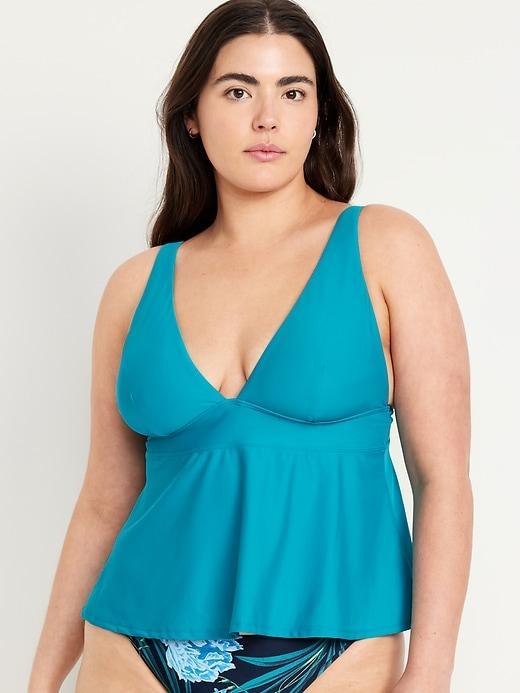 V-Neck Swing Tankini Swim Top Product Image