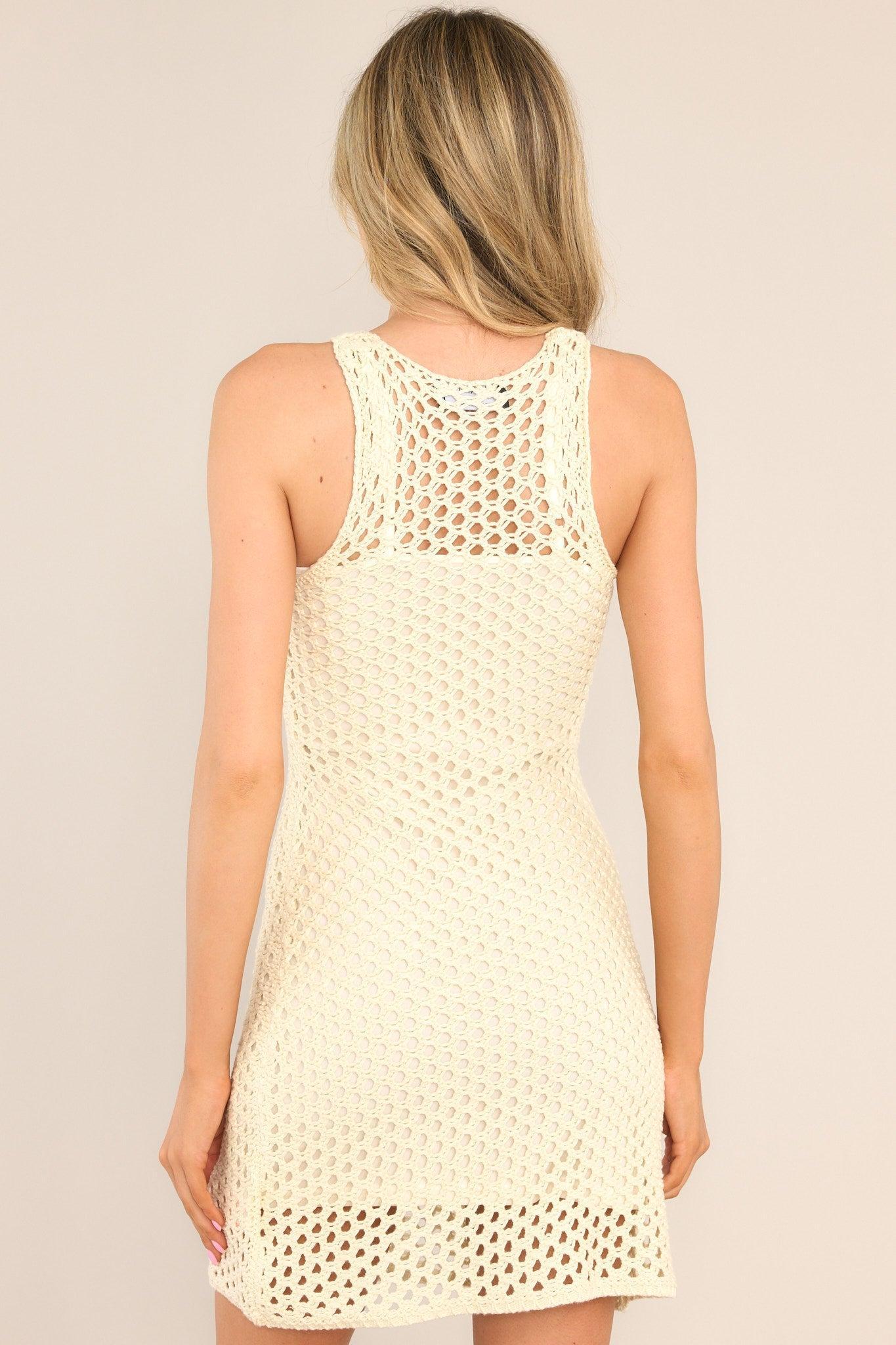 MINKPINK Balmy Crochet Knit Mini Dress Product Image