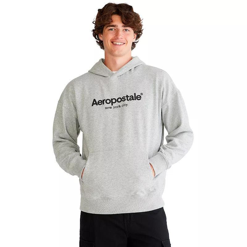 Mens Aeropostale Pullover Hoodie Light Grey Grey Product Image