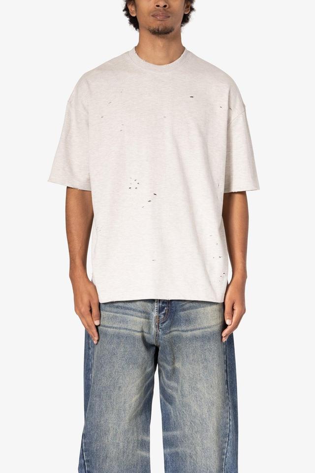 Heavy Distressed Tee - Grey Product Image