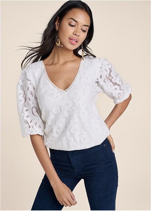 Lace Tie-Back Top Product Image