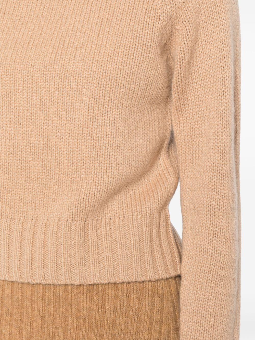 Raglan Sleeve Cashmere Sweater In Saddle Product Image