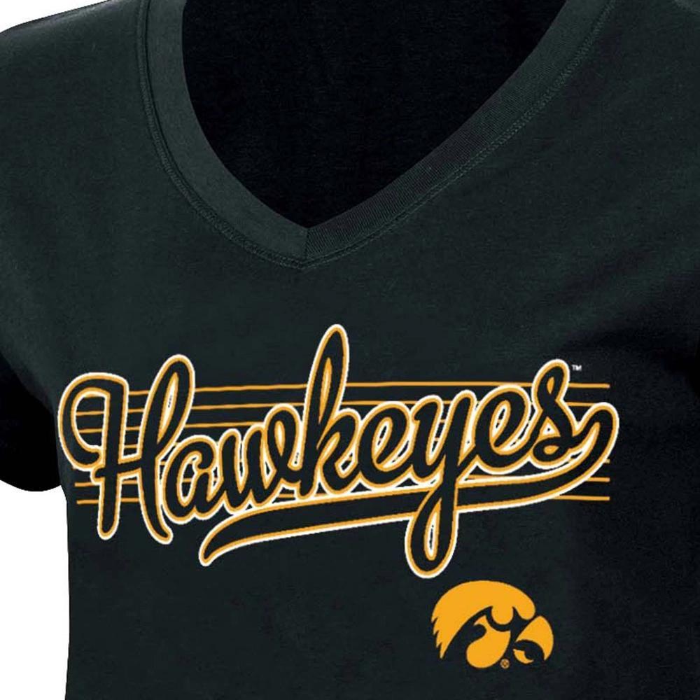 NCAA Iowa Hawkeyes Womens V-Neck T-Shirt Product Image