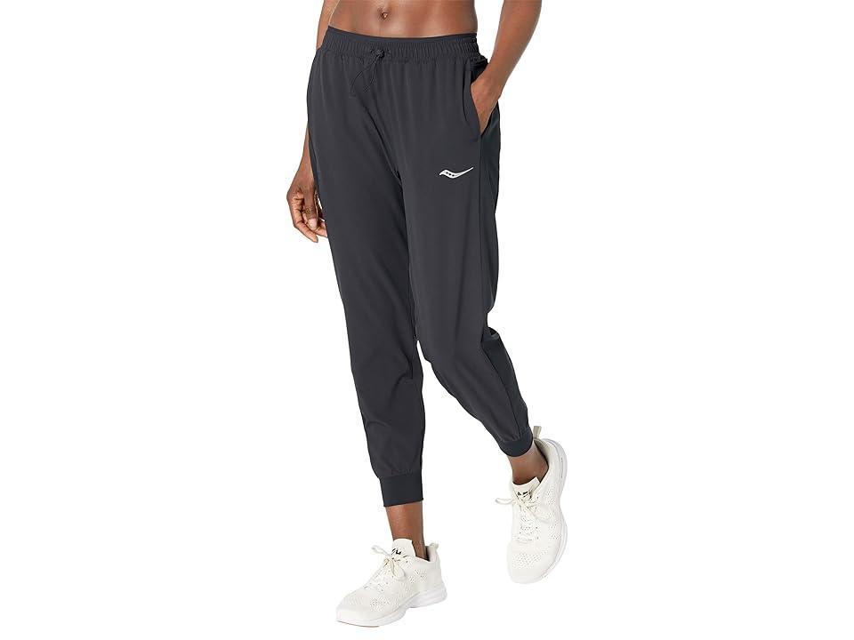 Saucony Boston Woven Pants (Black) Women's Clothing Product Image