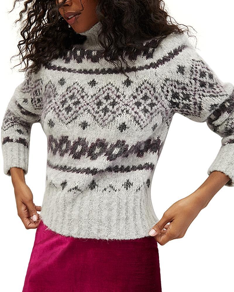 Veronica Beard Chiana Fair Isle Sweater Product Image