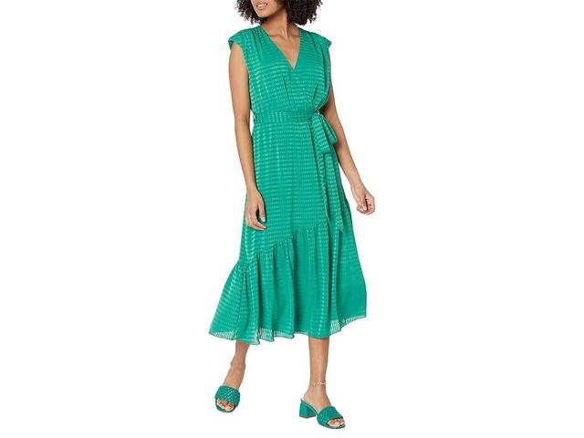 LITTLE MISTRESS Mock Wrap Midi Dress Women's Dress Product Image