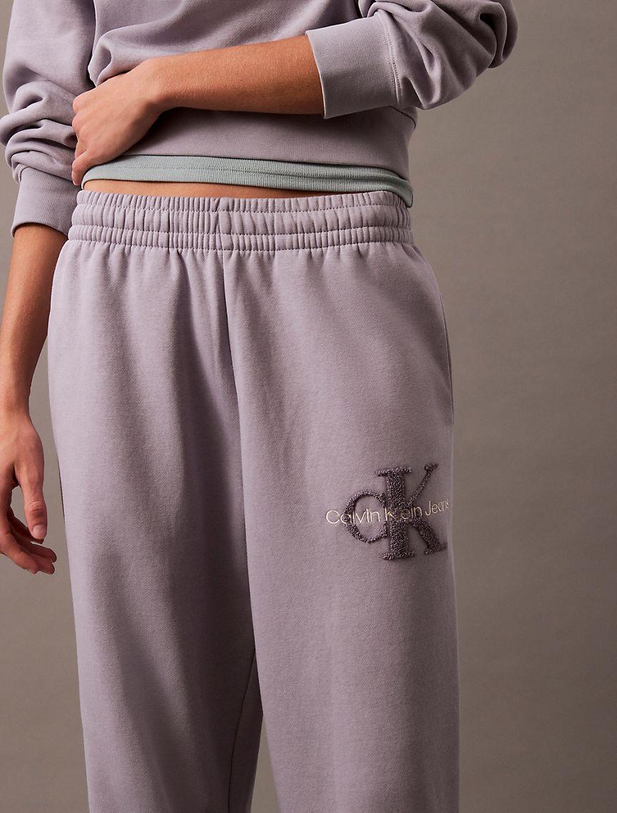 Chenille Monogram Logo Fleece Joggers Product Image