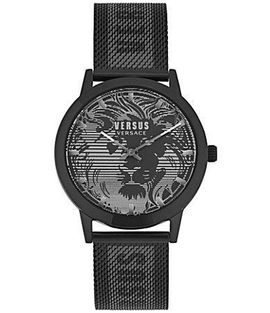 Versus Versace Mens Barbes Domus Two-Tone Stainless Steel Mesh Bracelet Watch 40mm - Rose Gold Product Image