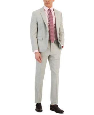 Hugo By Hugo Boss Mens Modern Fit Check Print Superflex Suit Product Image