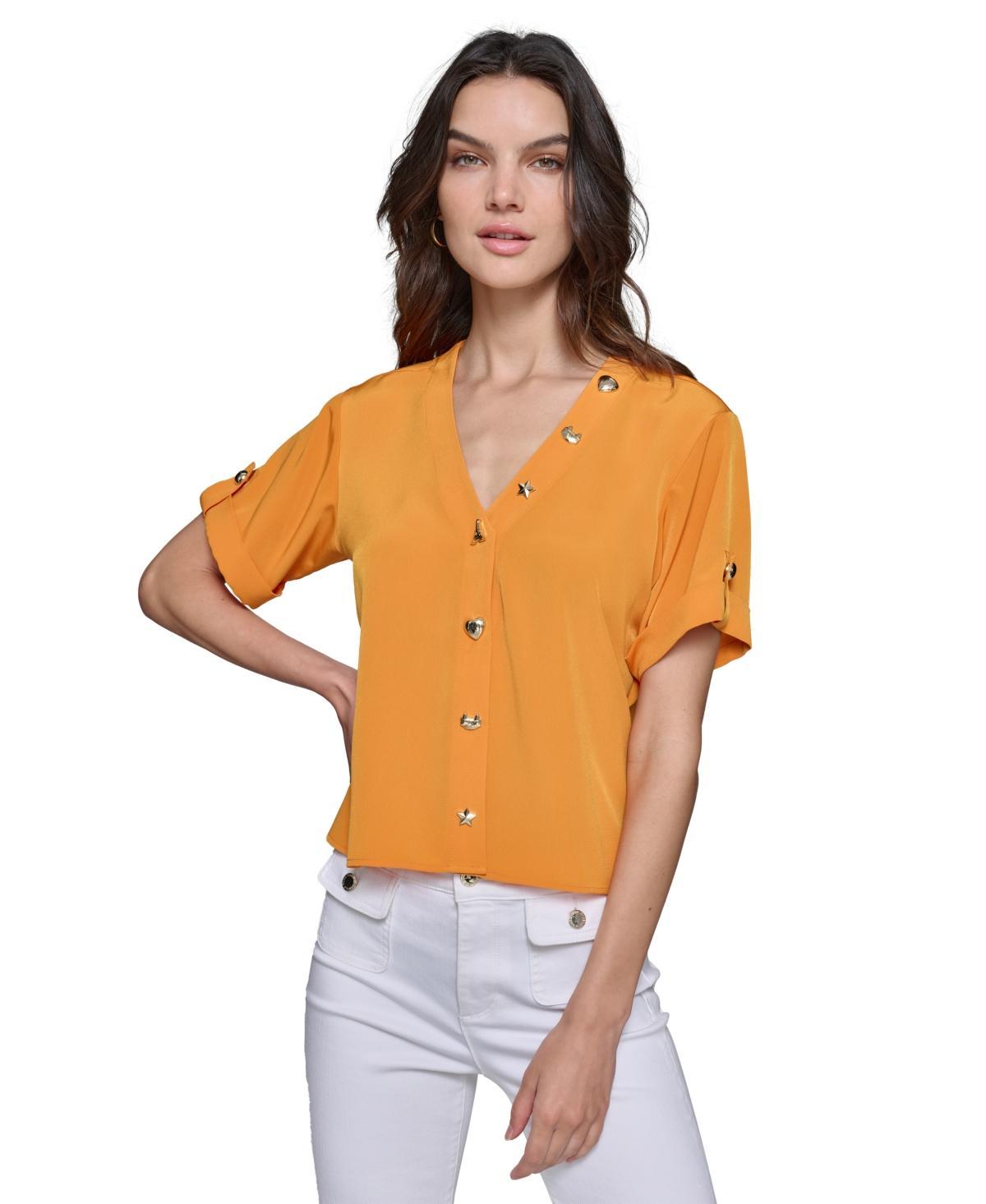 Women's Embellished Short-Sleeve Top Product Image