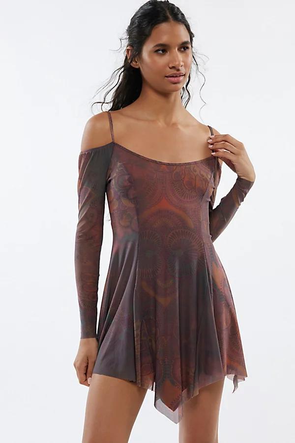 Silence + Noise Hayden Cold Shoulder Mini Dress Womens at Urban Outfitters Product Image