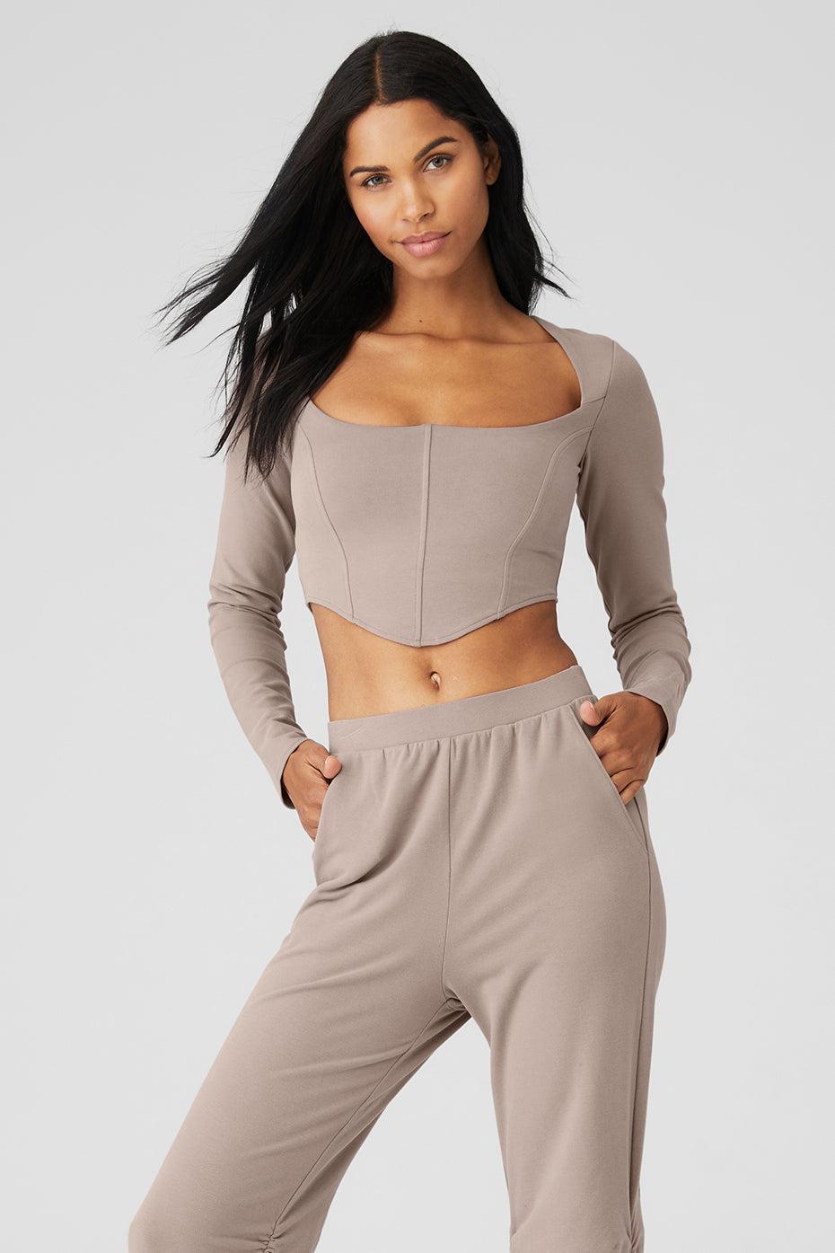 Soft Sculpt Long Sleeve - Taupe Female Product Image