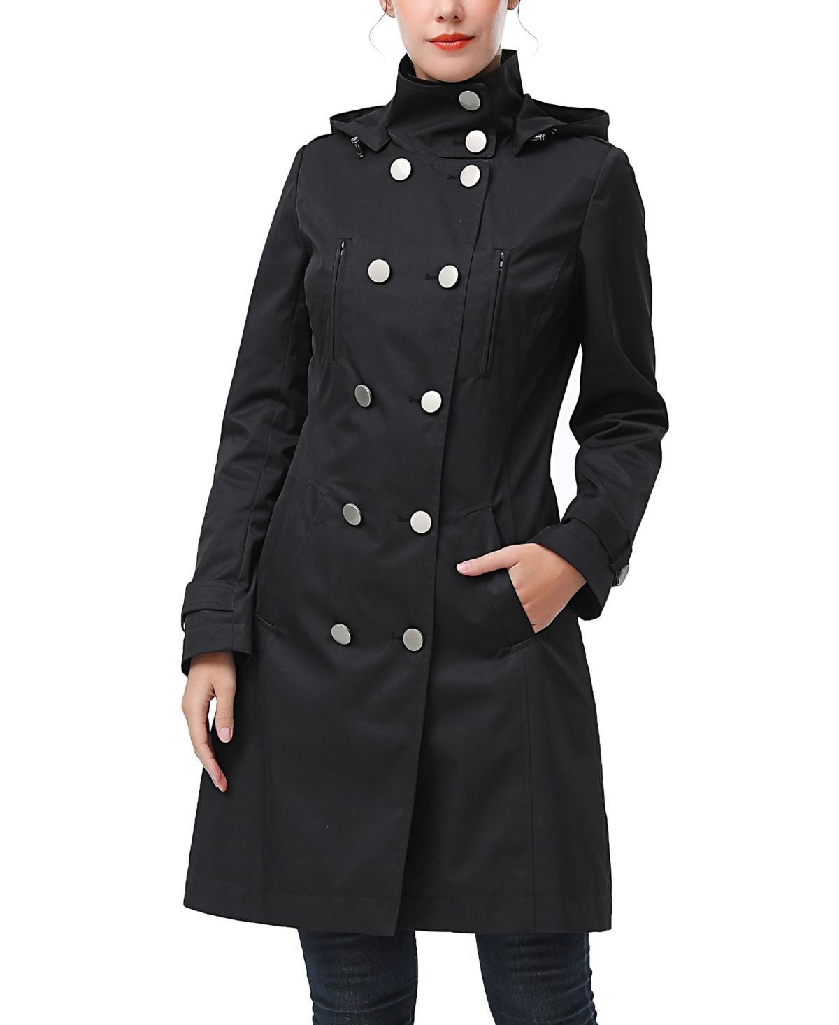 Kimi + Kai Womens Eeva Water-Resistant Hooded Trench Coat Product Image