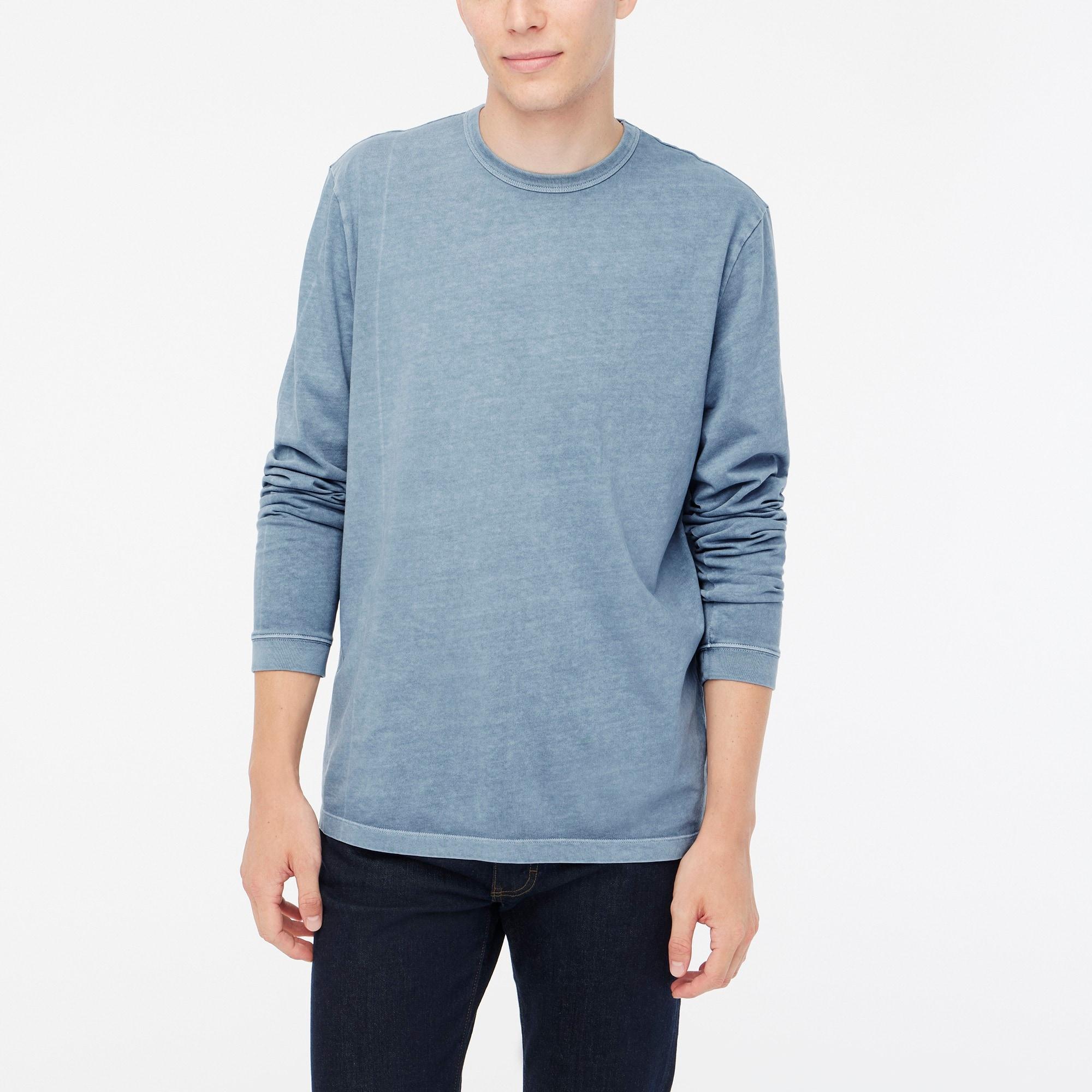 Long-sleeve garment-dyed tee Product Image