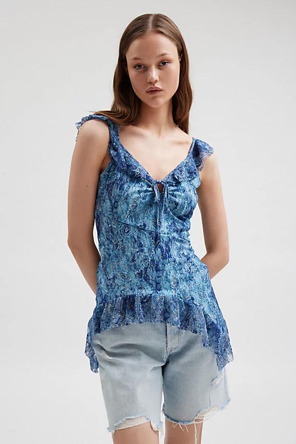 Kimchi Blue Hydi Asymmetric Lace Tunic Top Womens at Urban Outfitters Product Image