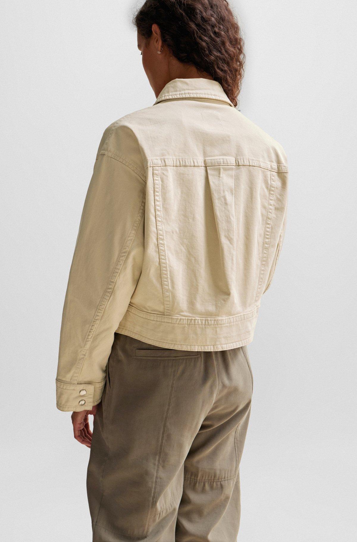 Relaxed-fit jacket in stretch-cotton twill Product Image