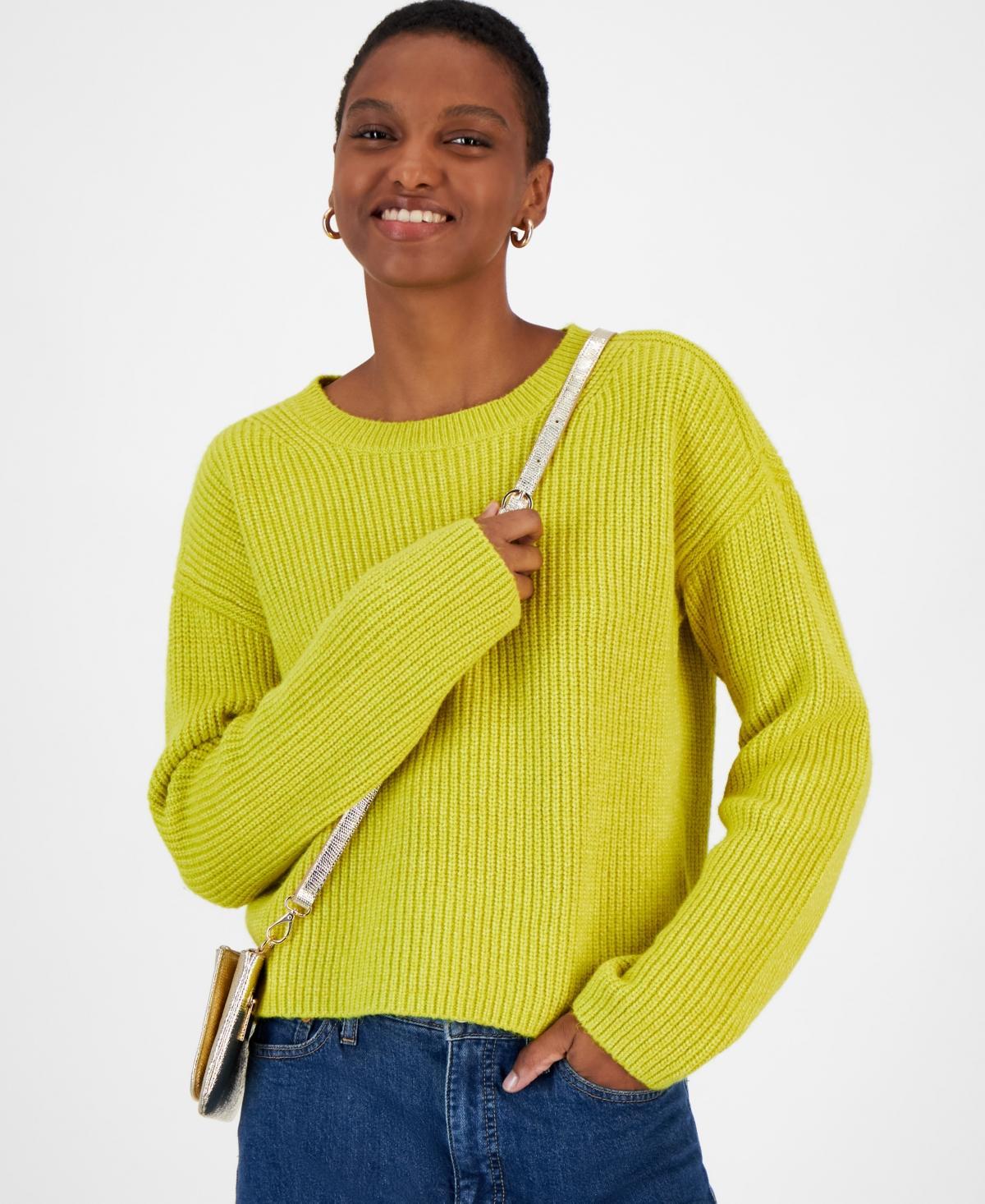 On 34th Womens Chunky-Knit Crewneck Sweater, Created for Macys Product Image