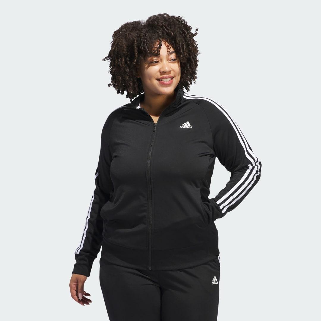 adidas Womens 3-Stripe Tricot Track Jacket, Xs-4X Product Image