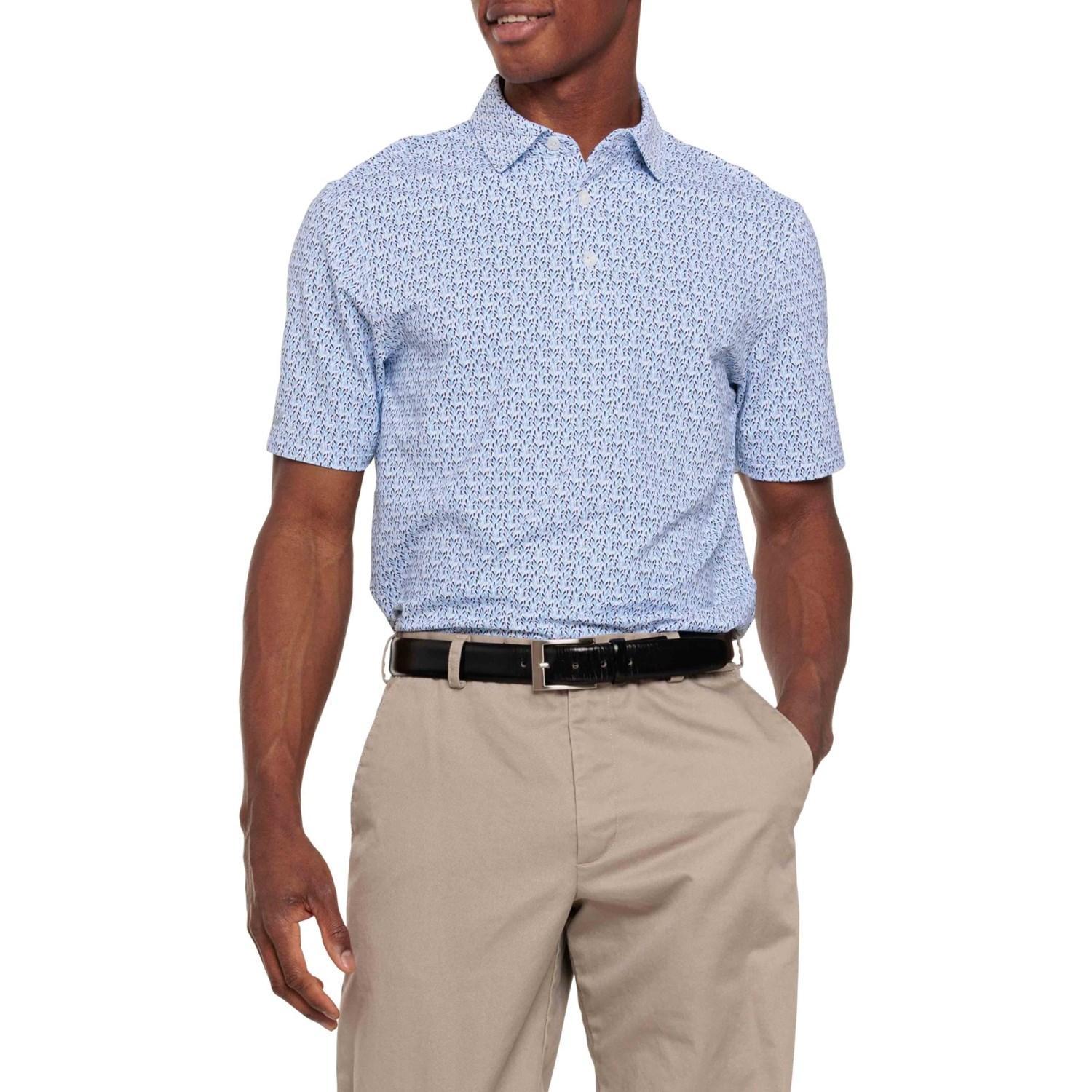 IBKUL Printed Golf Polo Shirt - UPF 50+, Short Sleeve Product Image