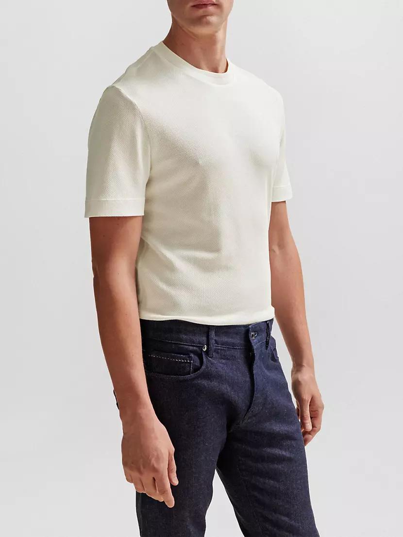 Textured-Knit T-Shirt Product Image