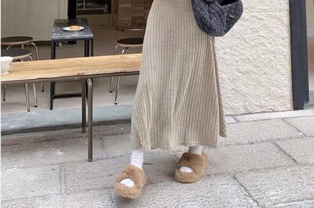 Long-Sleeve Henley Ribbed Knit Midi A-Line Knit Dress Product Image