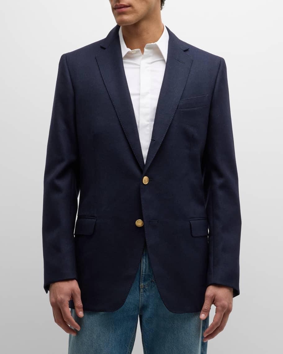 Mens Textured Wool Blazer Product Image