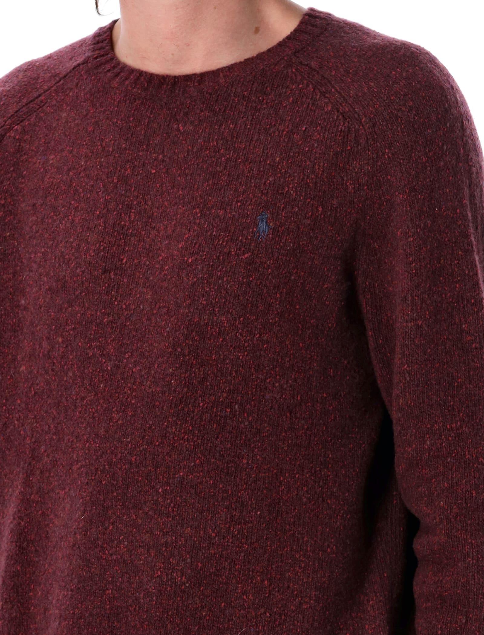 Pullover  Herren Farbe Burgunderrot In Burgundy Product Image