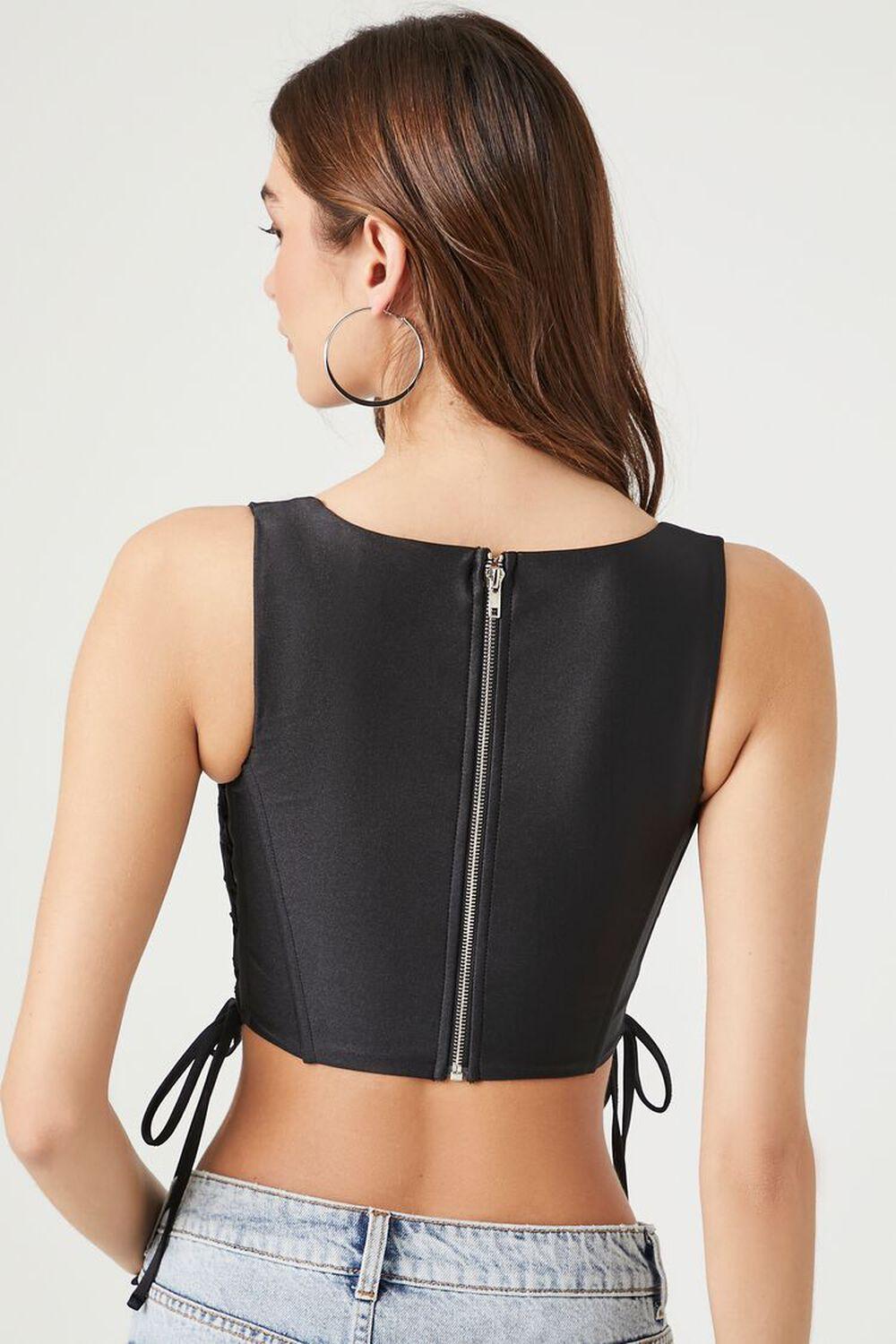 Corset Lace-Up Crop Top | Forever 21 Product Image