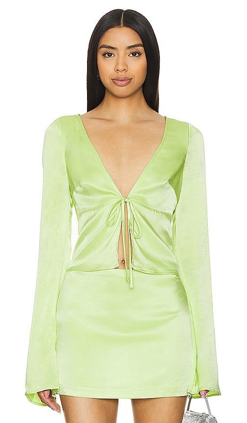 Lovers and Friends Adriana Top in Lime Green Product Image