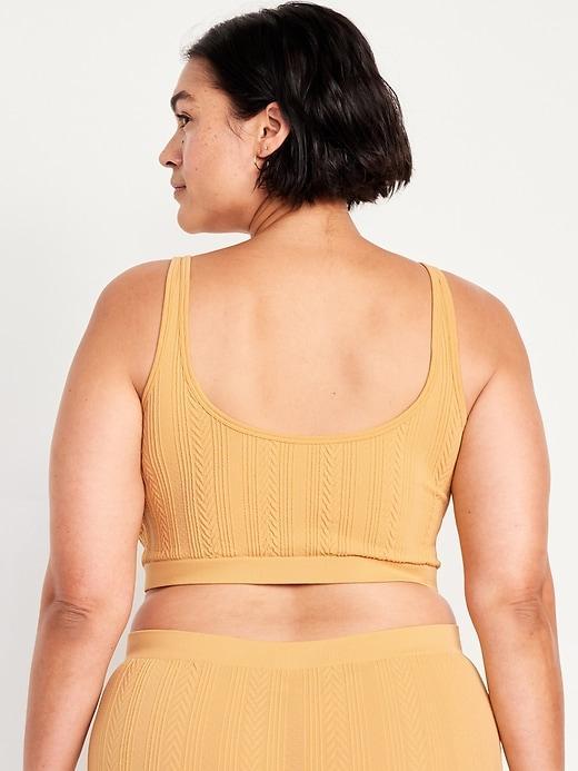 Seamless Cable-Knit Bralette Product Image