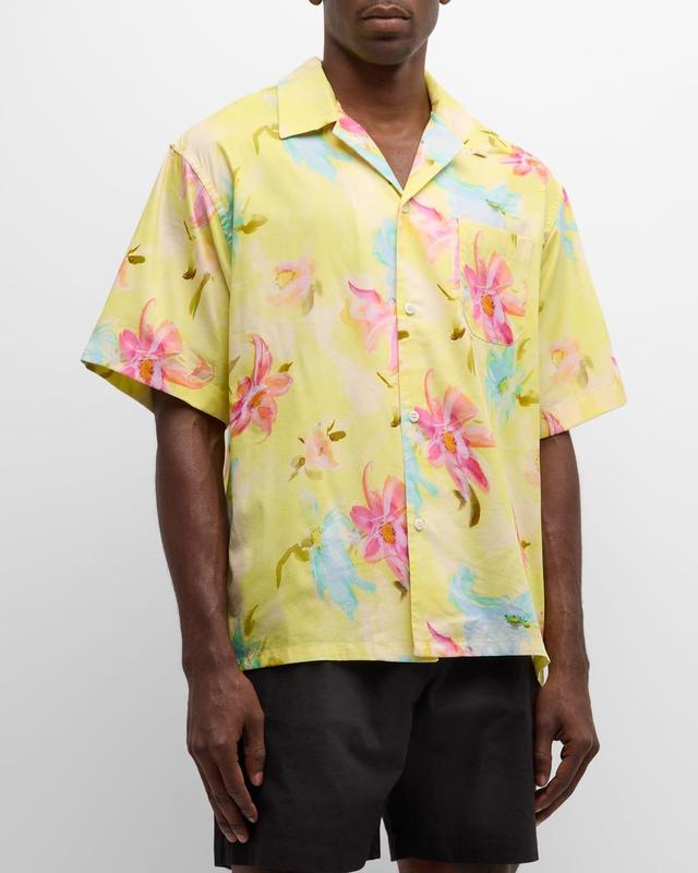 Mens Floral Camp Shirt Product Image