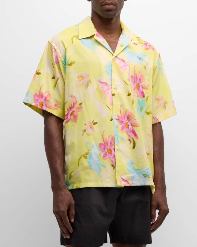 Mens Floral Camp Shirt Product Image