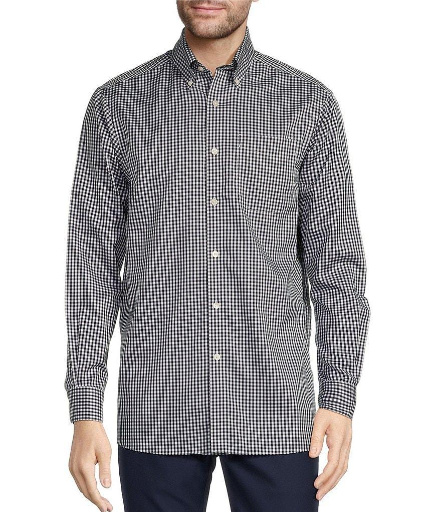 Hart Schaffner Marx State Street Essentials Medium Checked Button-Down Collar Sportshirt Product Image