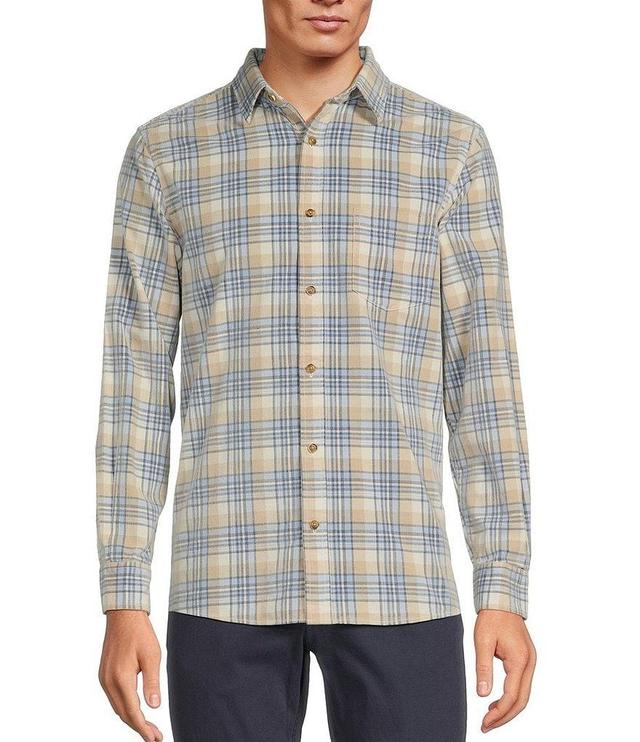 Rowm The Nomad Long Sleeve Medium Plaid Washed Corduroy Shirt Product Image