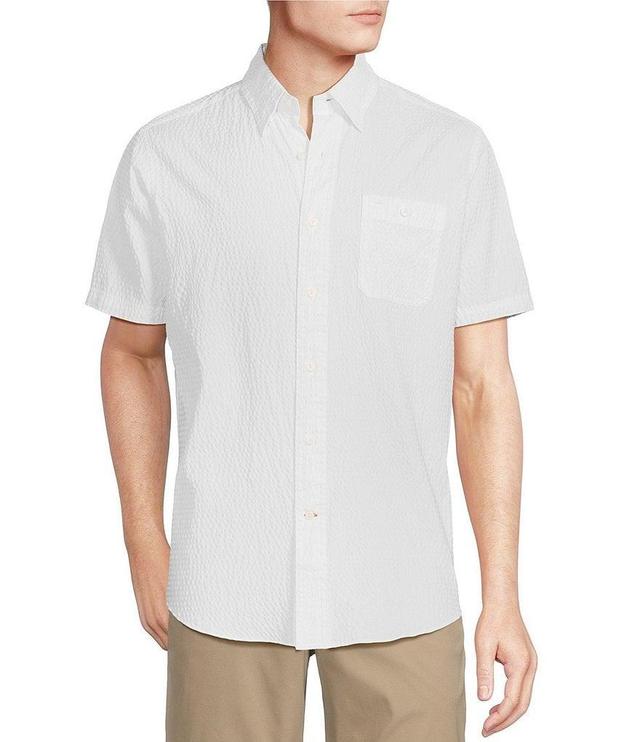 Cremieux Blue Label Big & Tall Performance Stretch Seersucker Short Sleeve Woven Shirt Product Image