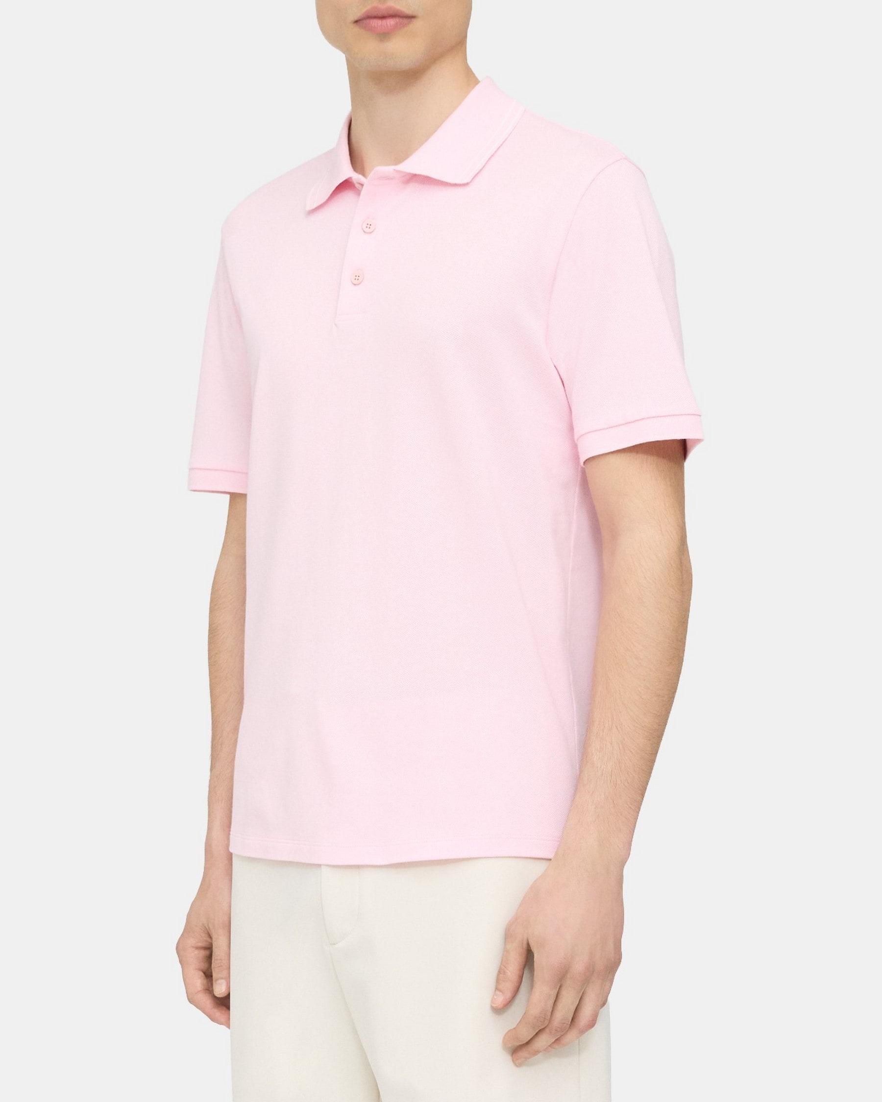 Relaxed Polo Shirt in Striped Cotton Piqué Product Image