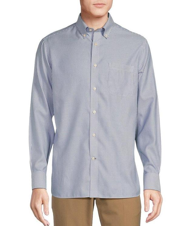 Daniel Cremieux Signature Label Non-Iron Stripe Long Sleeve Woven Shirt Product Image