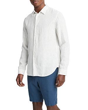 Mens Bayside Striped Linen Sport Shirt Product Image