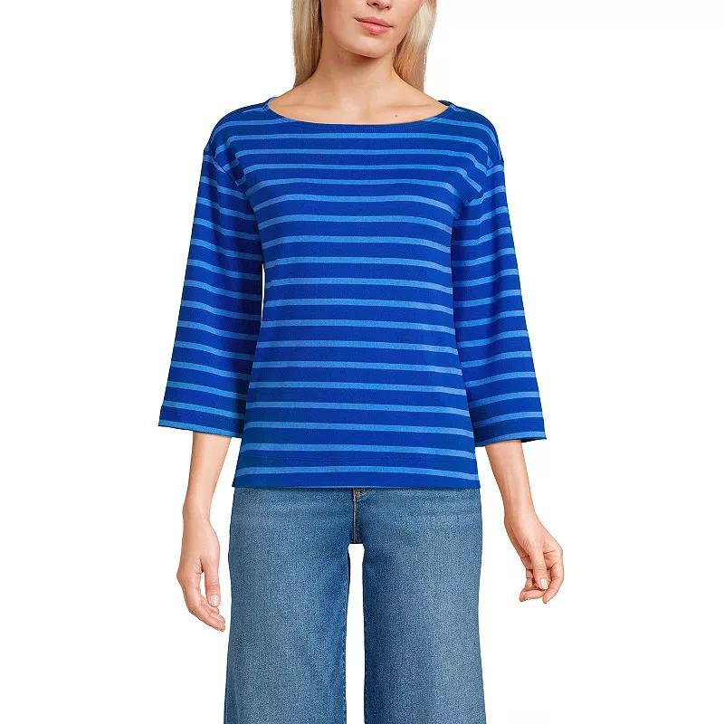 Lands End Womens 3/4 Bell Sleeve Supima T-shirt Product Image