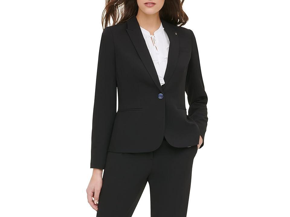 Tommy Hilfiger Solid Blazer Women's Clothing Product Image