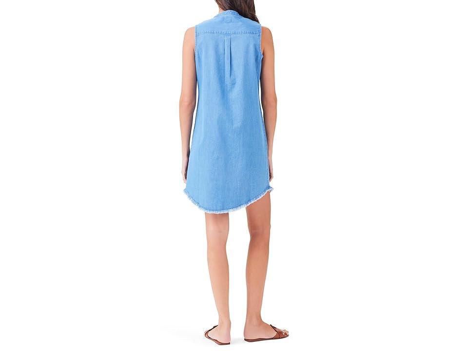 NIC+ZOE Petite Drapey Denim Dress (Mid Wash) Women's Dress Product Image