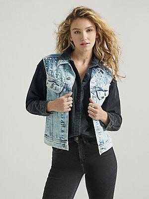 Women's Pearl Denim Vest | Women's Jackets & Outerwear | Lee® Product Image