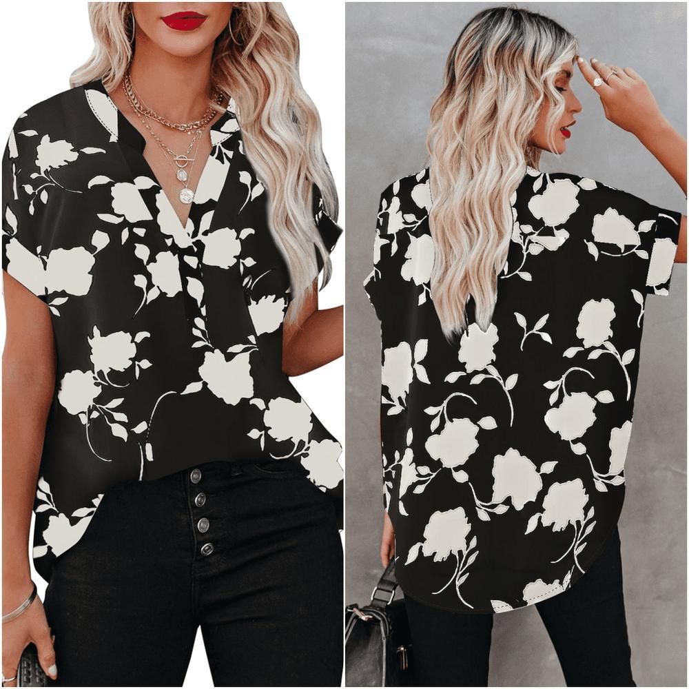 PLUS Floral Silhouette Top* Product Image