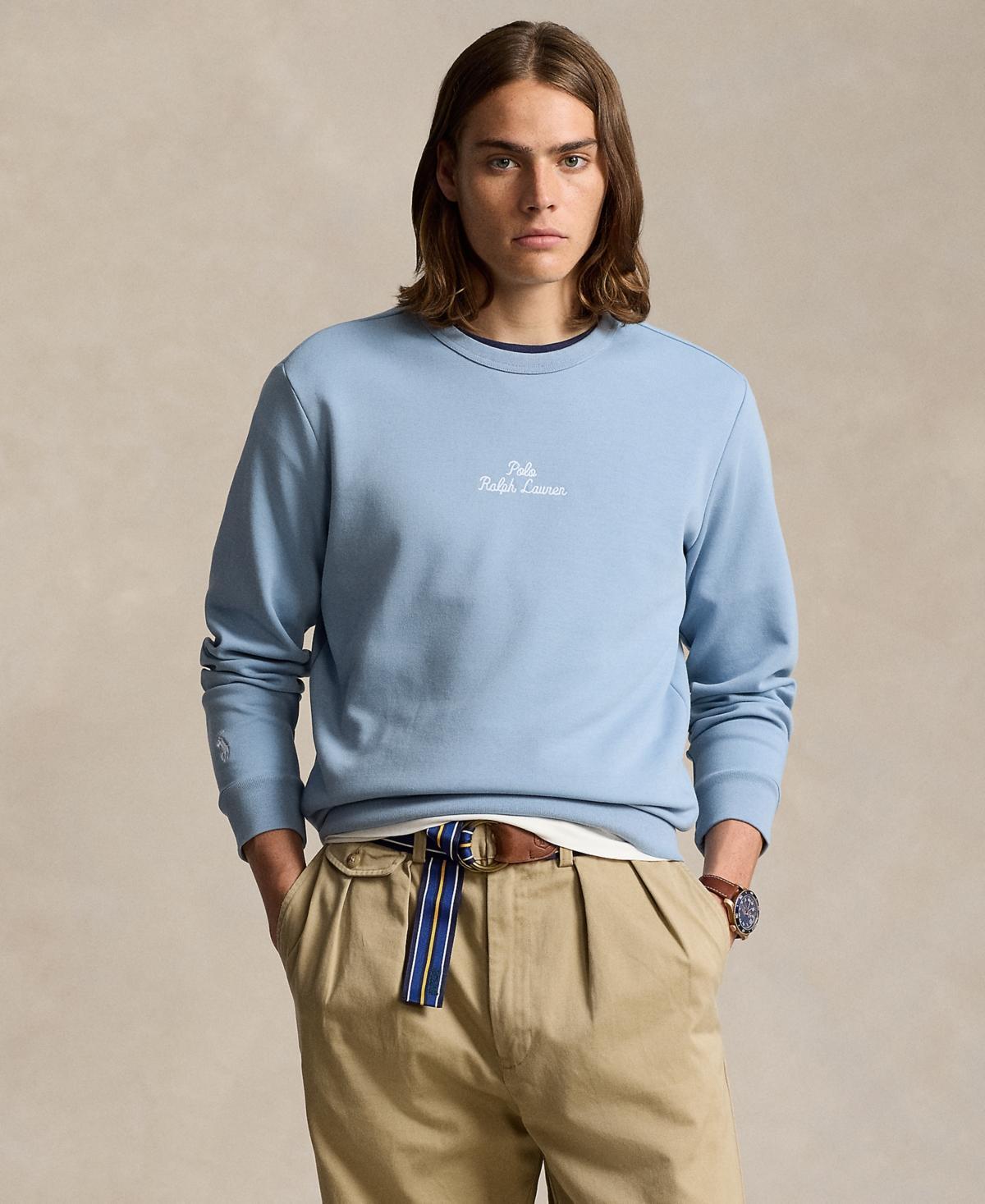 Polo Ralph Lauren Mens Embroidered-Logo Double-Knit Sweatshirt Product Image