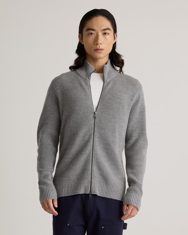 Australian Merino Wool Full Zip Sweater Product Image