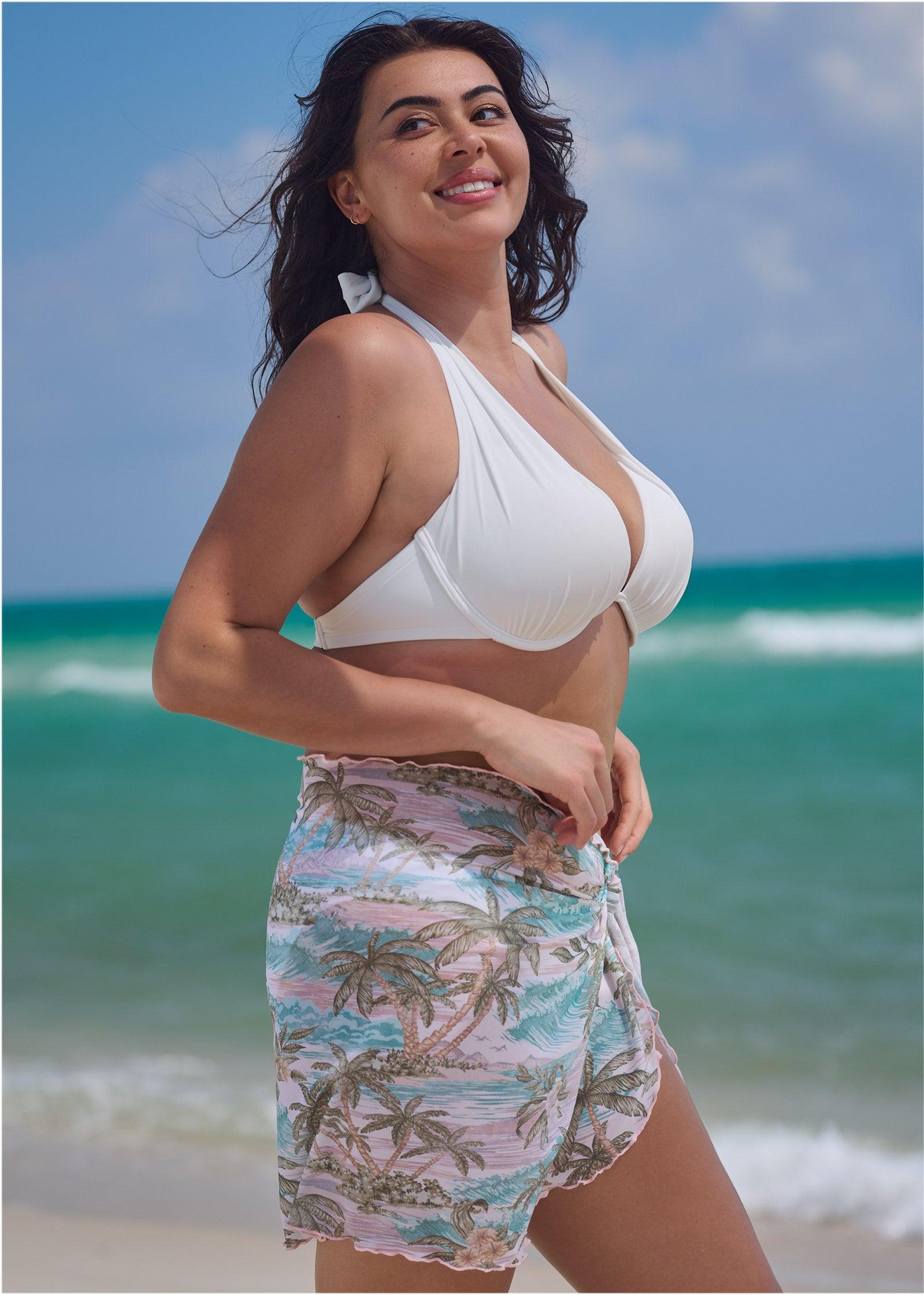 Mesh Wrap Skirt - Island Tides Product Image