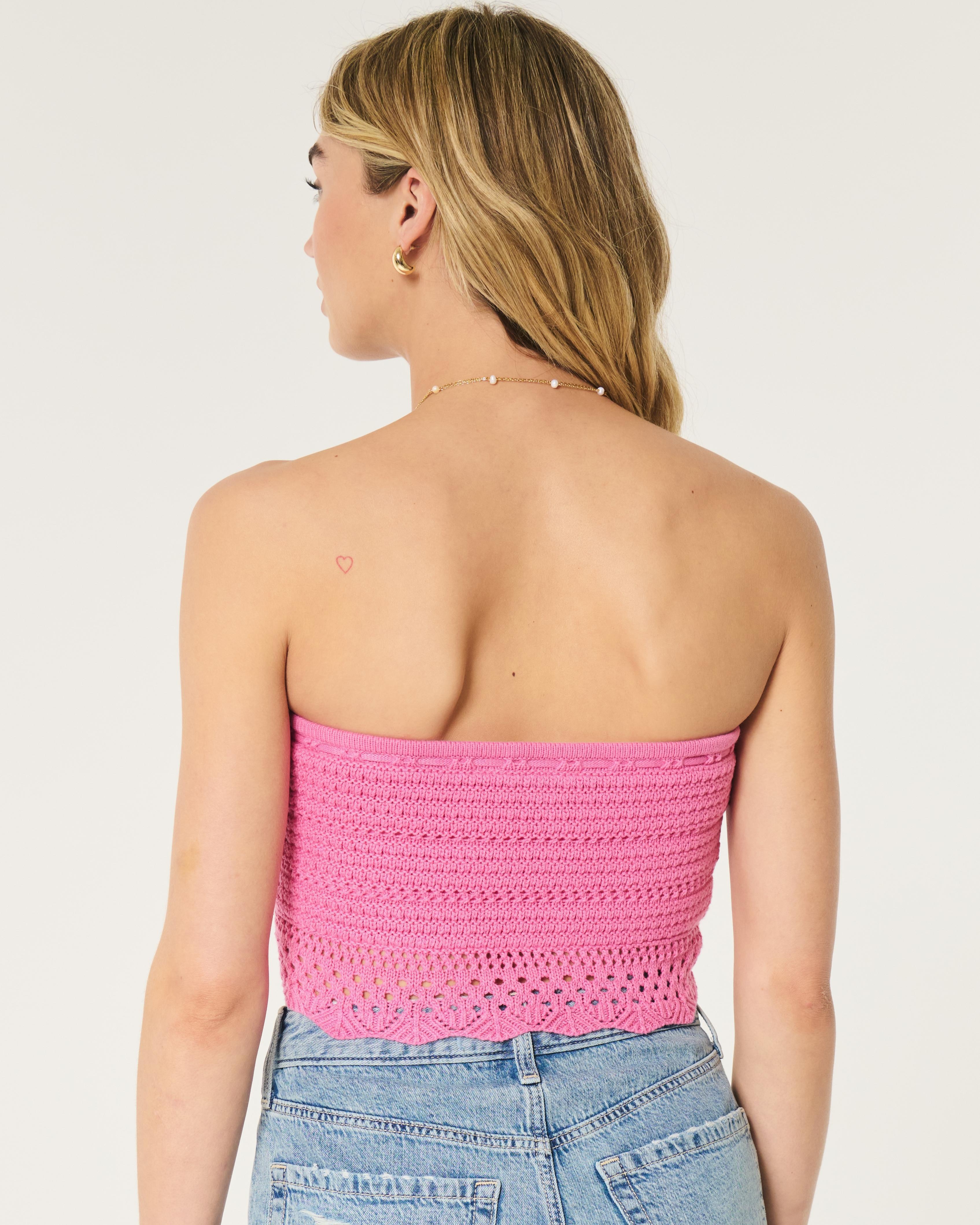 Crochet-Style Tube Top Product Image